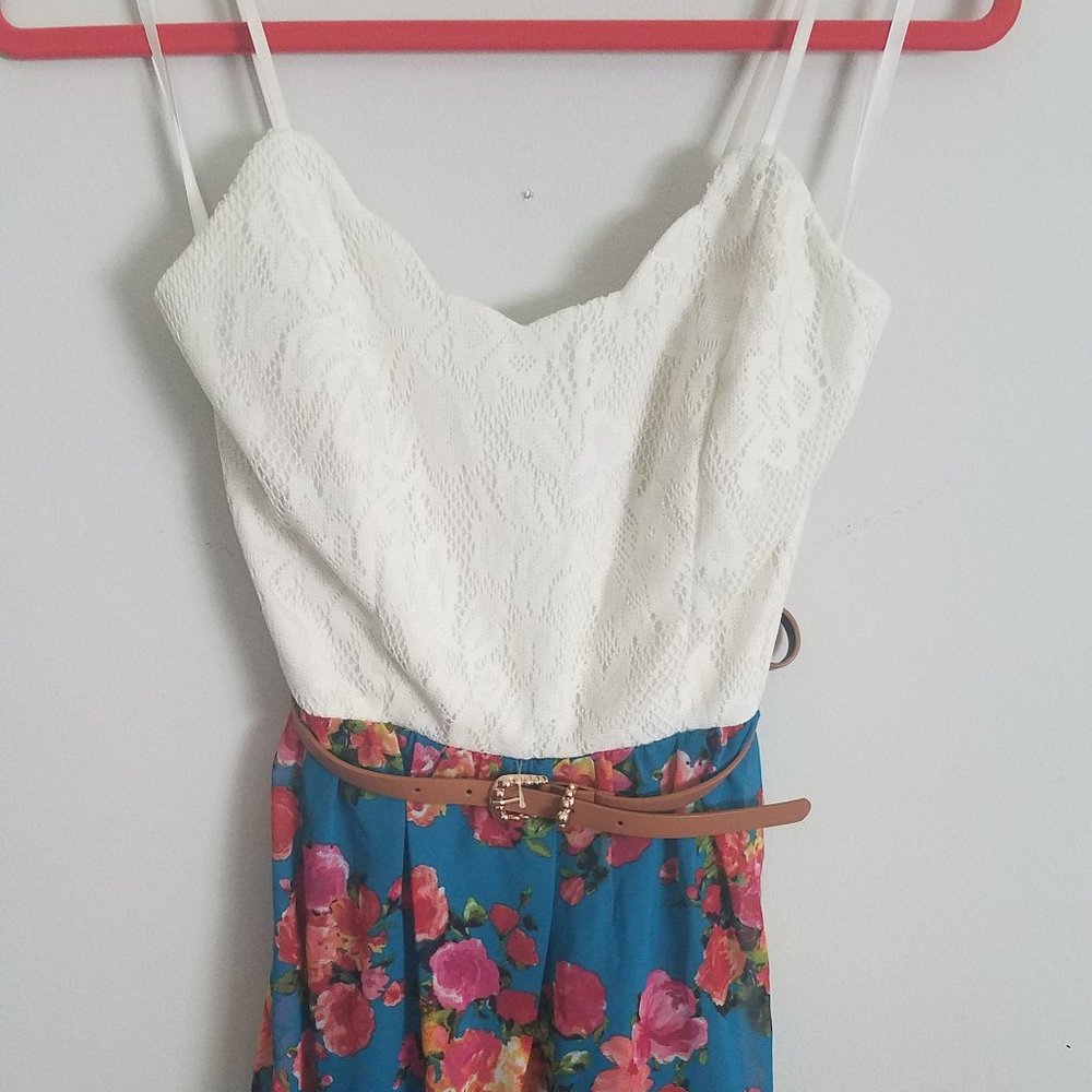 Triangle DRESS with Leather Belt Sz 7